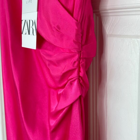 Zara Fuchsia Midi Dress - Picture 10 of 11
